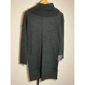 Lulus Women's Dress Black Cowl Neck‎ Long Sleeve Mini Sweater Dress